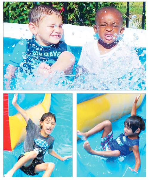 Splish, splash they're having a blast!