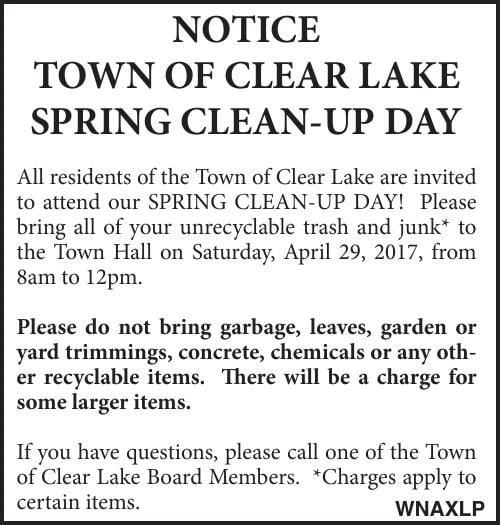 Clean Up Notice Template