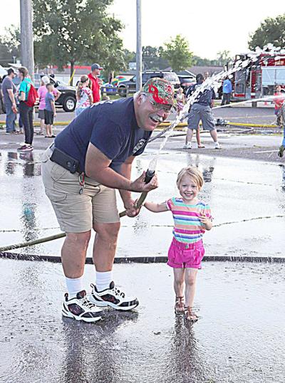Splish splash, National Night Out is a blast