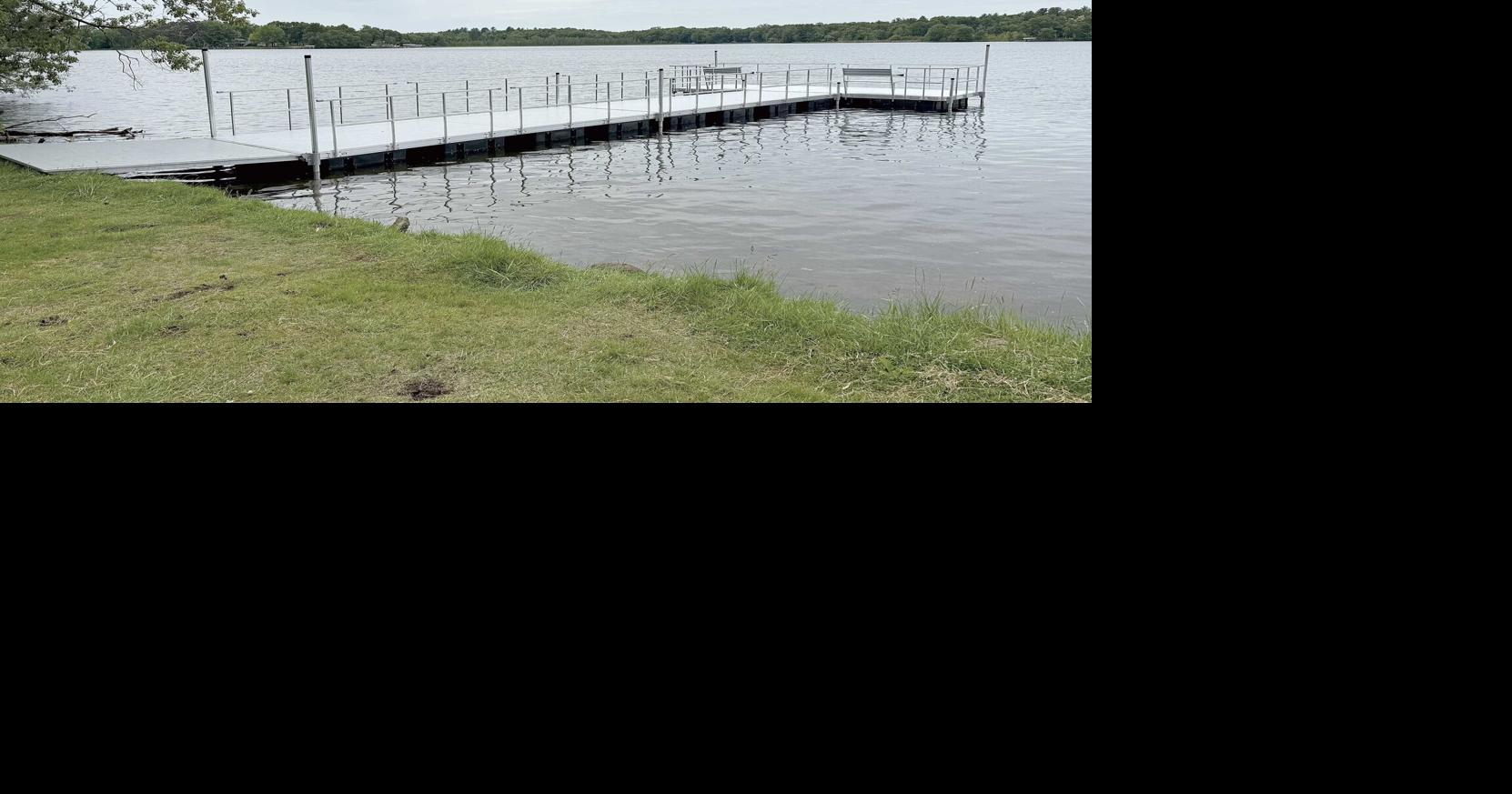 Amery Lakes District dock opens on North Twin Lake for public fishing