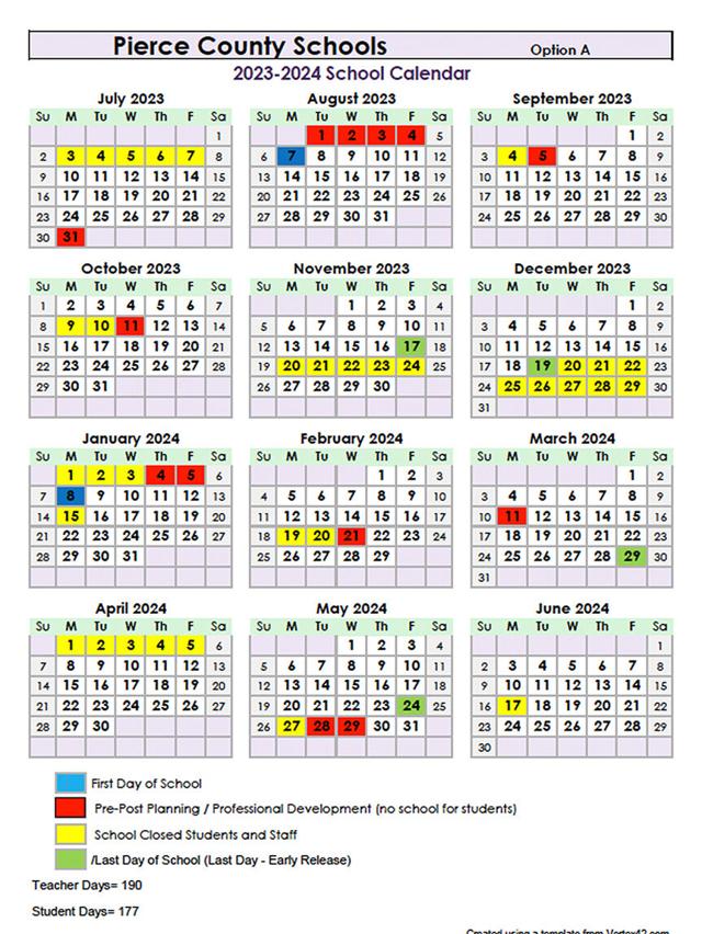 20232024 school year calendar set News