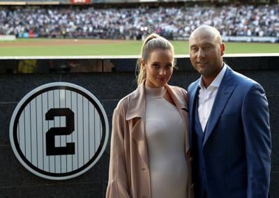 Yankees great Derek Jeter and Hannah Jeter welcome son