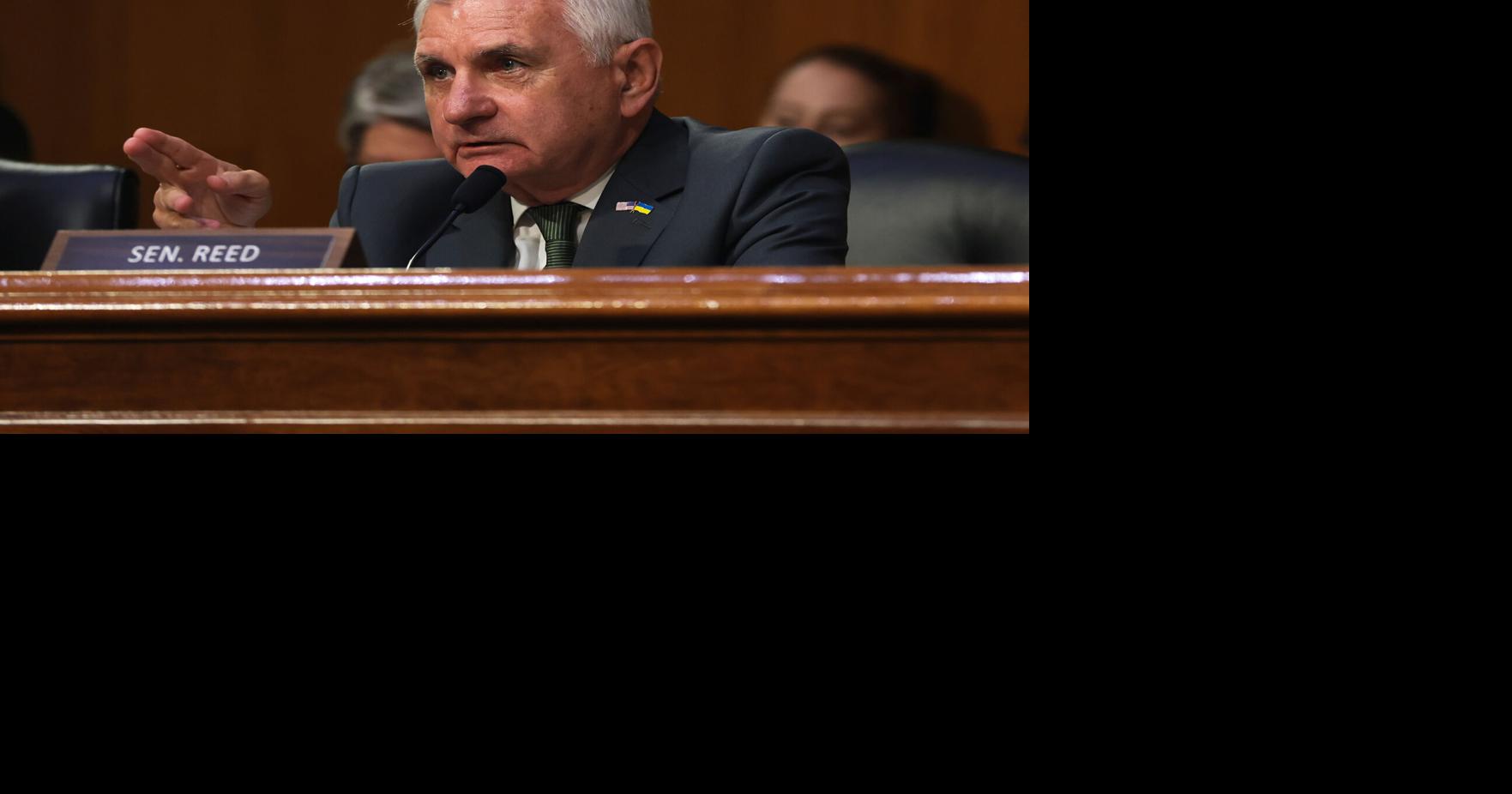 Jack Reed, D- R.I., speaks during a Senate Appropriations Committee hearing in the Dirksen Senate Office Building on Capitol Hill on July 21, 2026, in Washington, D.C..