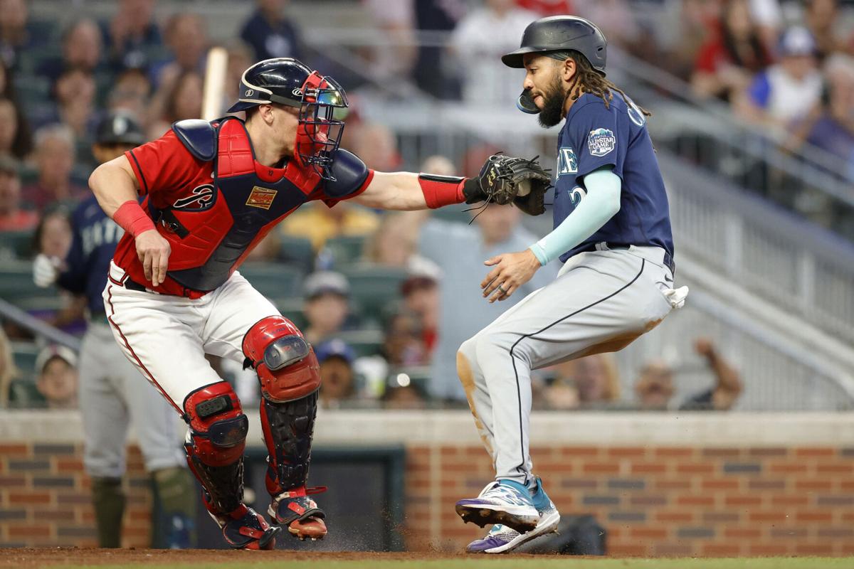 Braves rally, hand Mariners' Bryce Miller first loss