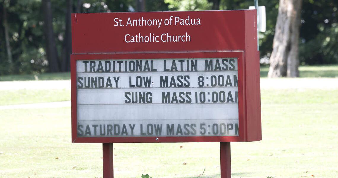 The St. Anthony of Padua Catholic Church, located in Mt. Holly, holds a traditional Latin Mass.