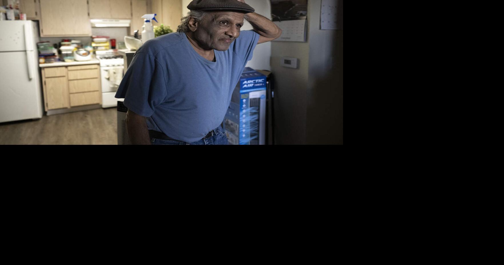 Kamlesh Shah, 68, stands inside his home in Sacramento, Calif., on Monday, Oct. 19, 2026.