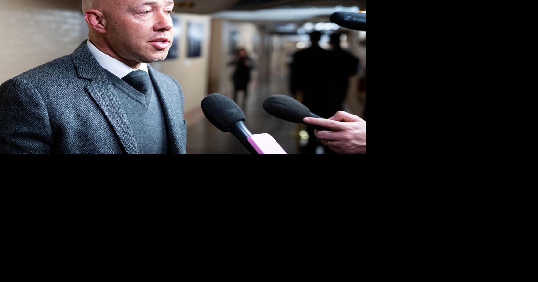 U.S. Rep. Brian Mast, R-Fla., speaks to reporters at the U.S. Capitol on Jan. 21, 2026, in Washington, D.C.