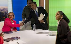 Raja Krishnamoorthi, Juliana Stratton and Robin Kelly stick to script in Illinois Senate race’s final TV debate