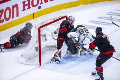Golden Knights on the brink, lose Game 5 to Hurricanes