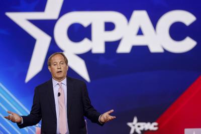 Texas Attorney General Ken Paxton speaks at the Conservative Political Action Conference in Dallas on Aug. 5, 2022.