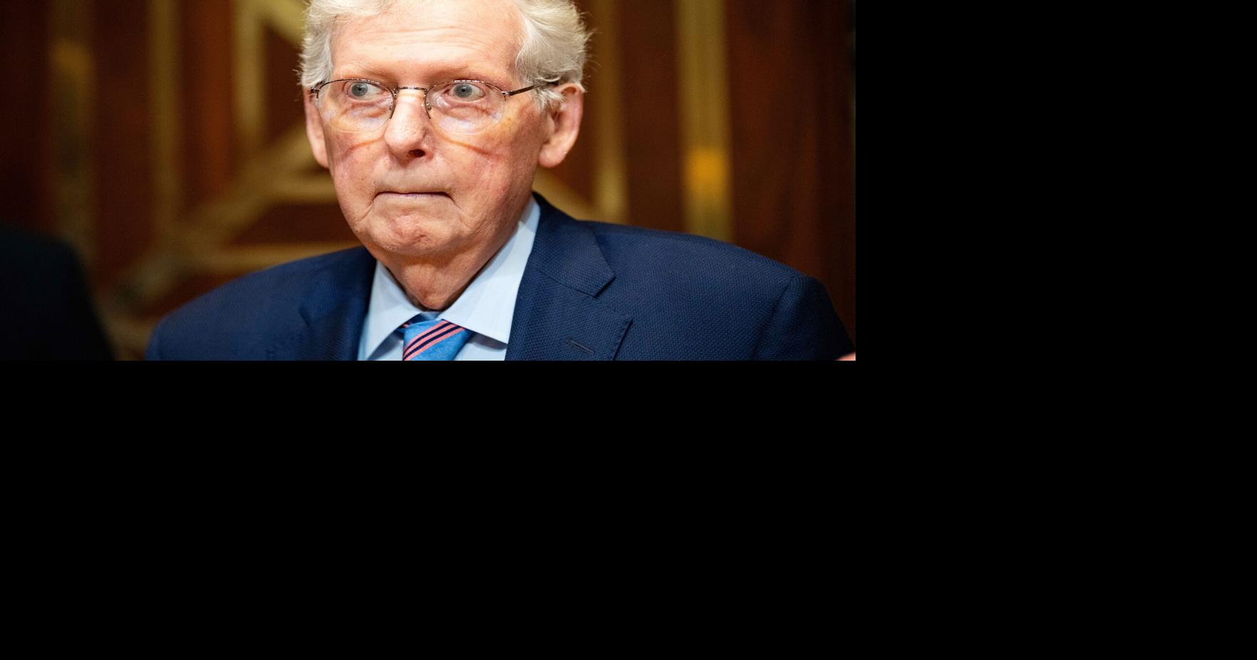 Mitch McConnell arrives to chair the Senate Appropriations Subcommittee on Defense hearing on the budget request for the U.S. Army on Tuesday, May 19, 2026, in Washington, D.C..