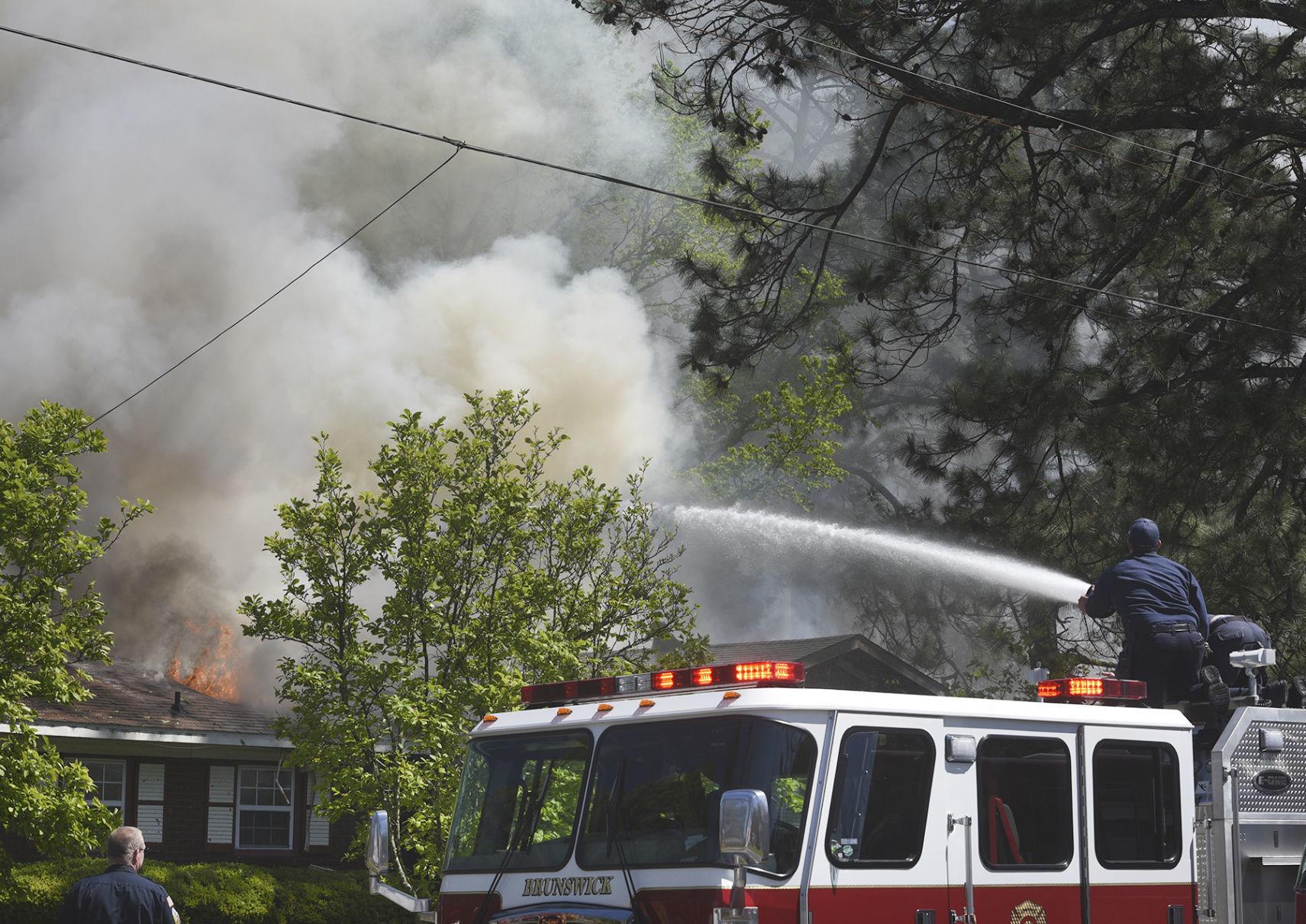 No injuries in Brunswick house fire Uploaded Photos The Brunswick News