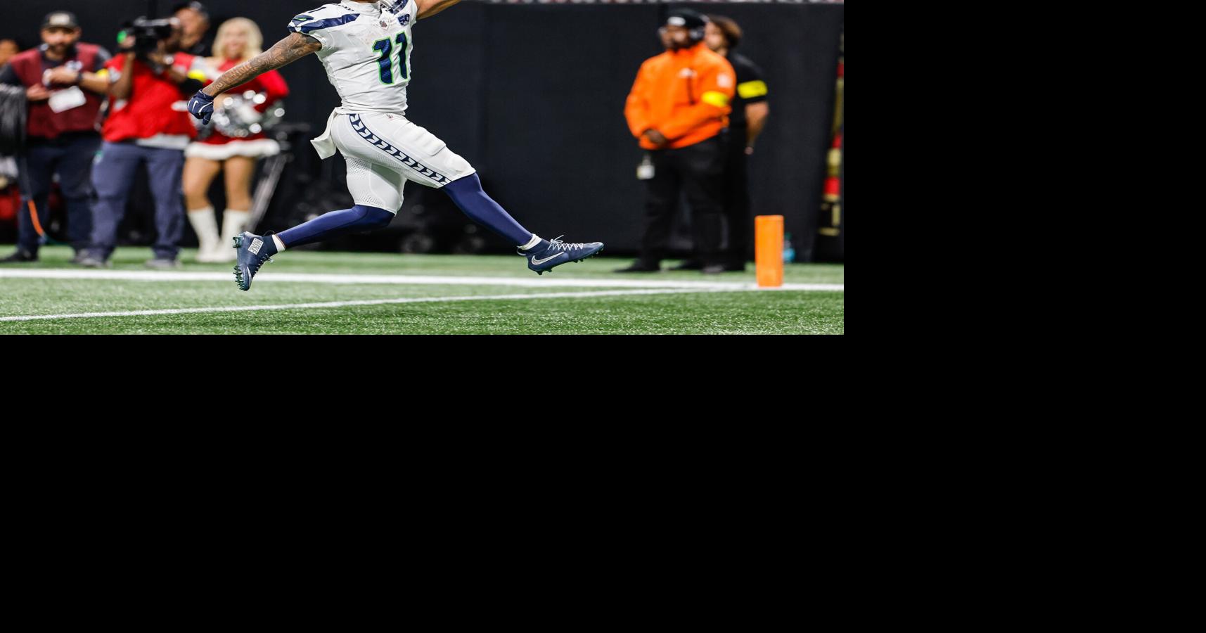 The Seattle Seahawks played the Atlanta Falcons in NFL Football Sunday, Dec. 7, 2025, at Mercedes Benz Stadium, in Atlanta.