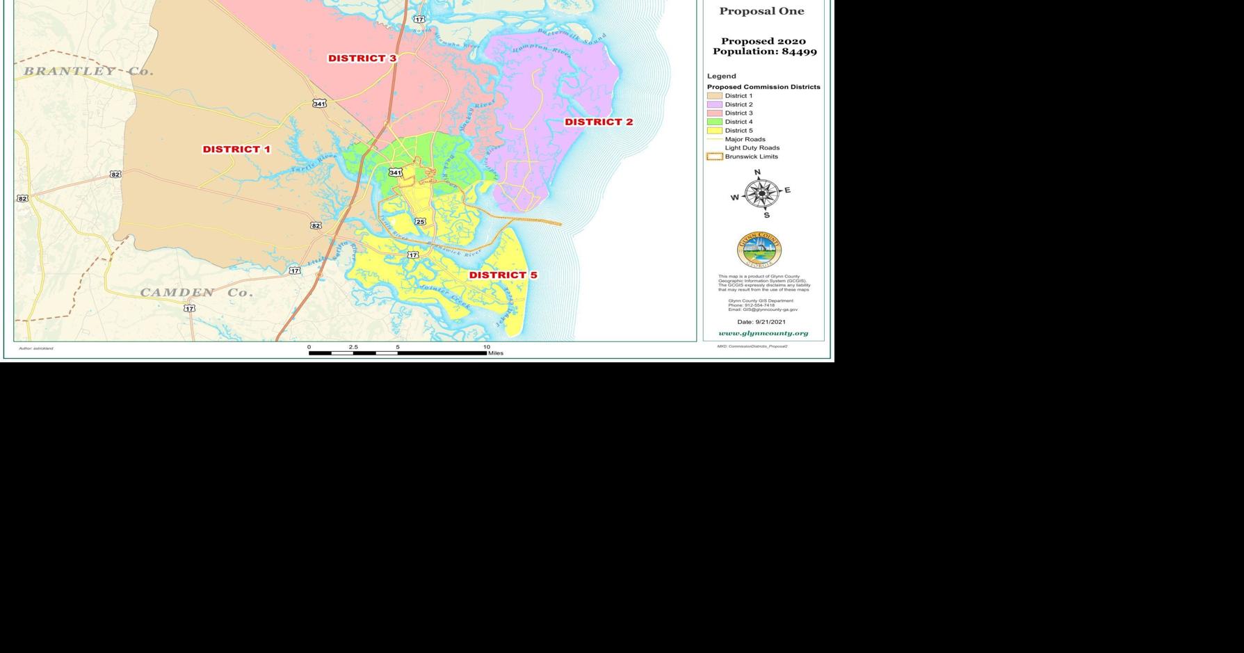 Glynn County Gis Map Proposed Voting District Lines Drawn Local News Thebrunswicknews Com