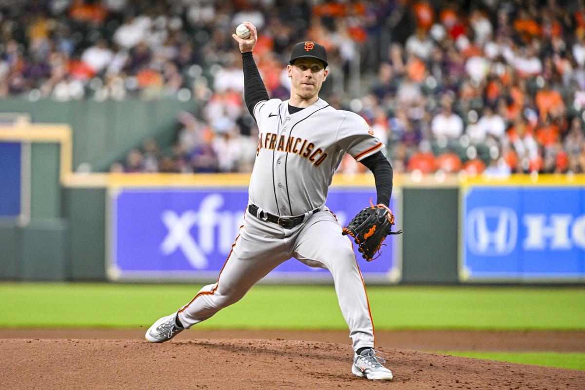 Anthony DeSclafani of the San Francisco Giants is taken out of the