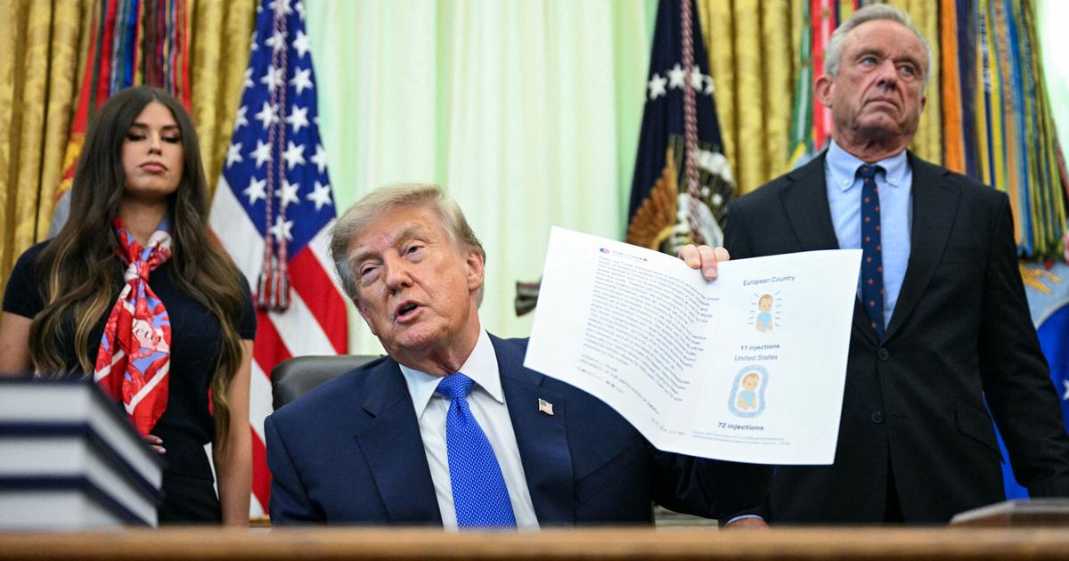 Trump order seeks to stagger childhood vaccination administration Ariel Cohen, CQ-Roll Call Aug 10, 2026 1 hr ago