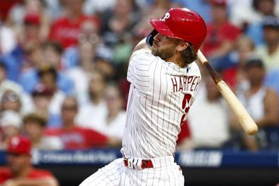 Bryce Harper breaks homer drought, Kyle Schwarber goes deep twice in  Phillies' doubleheader sweep of the Padres, National Sports