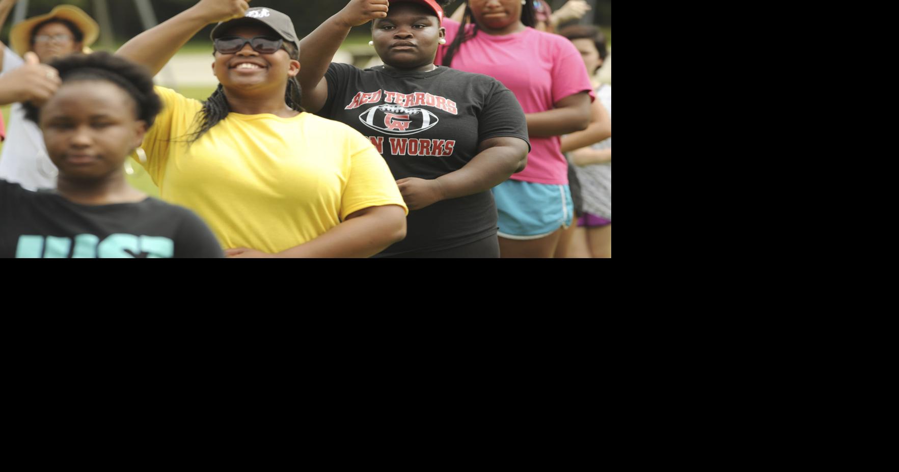 Glynn Academy marching band building skills, bonding during camp