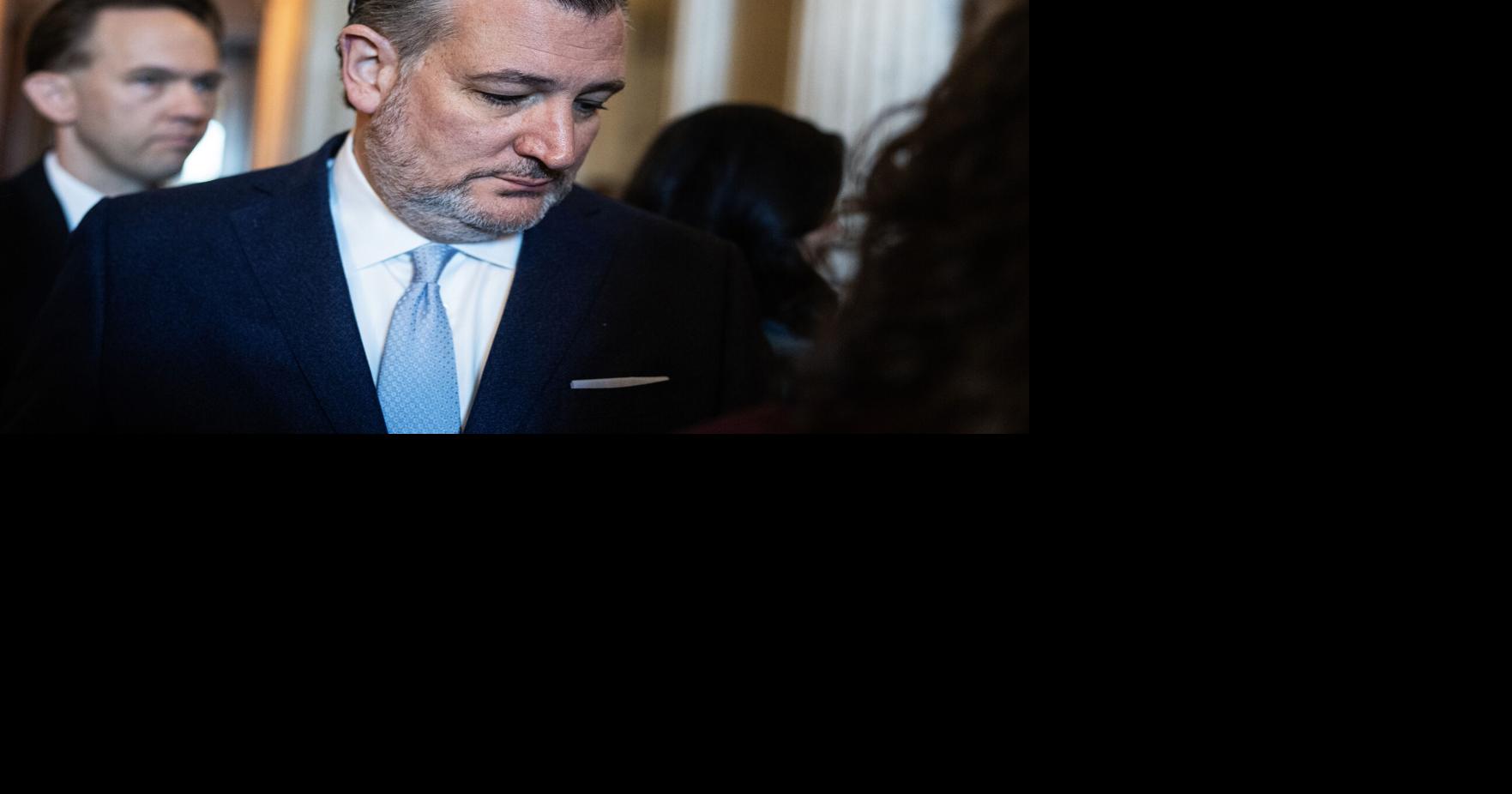 Ted Cruz, R- Texas, is seen in the U.S. Capitol in Washington, D.C., as the Senate voted on a government funding package on January 29, 2026.