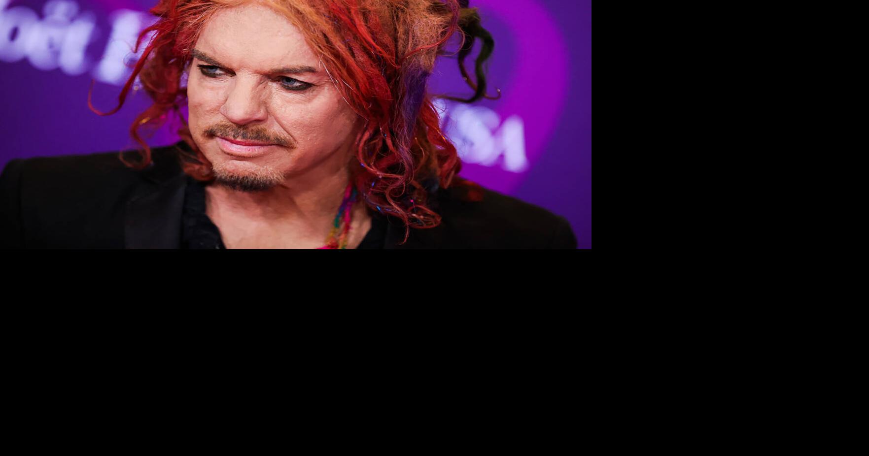 Carrot Top arrives at the Power of Love gala at the MGM Grand Garden Arena on Feb. 22, 2025, in Las Vegas.
