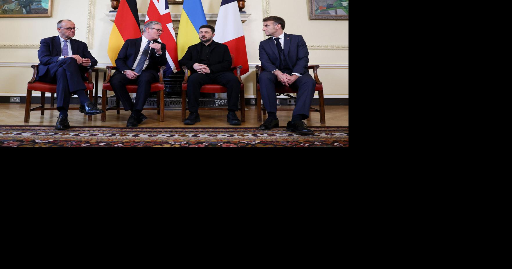 President Macron of France, Chancellor Merz of Germany join President Zelenskyy of Ukraine for a summit on the progress of peace talks hosted by UK Prime Minister Keir Starmer.