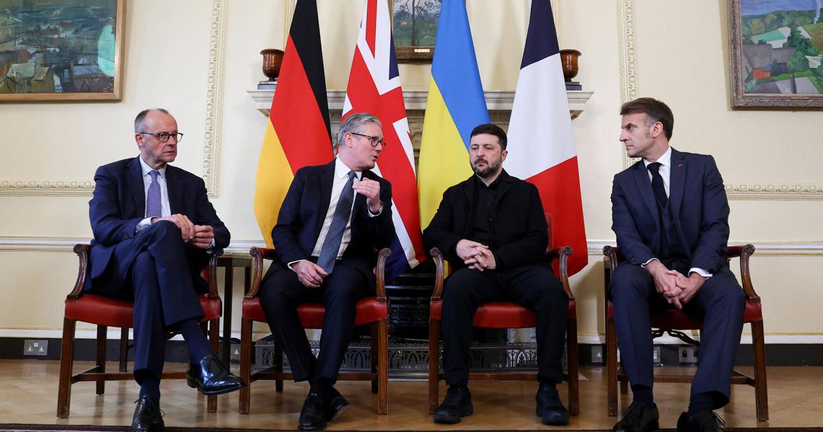 President Macron of France, Chancellor Merz of Germany join President Zelenskyy of Ukraine for a summit on the progress of peace talks hosted by UK Prime Minister Keir Starmer.