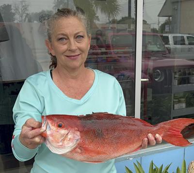 Brunswick woman sets new state vermilion snapper record, Local News