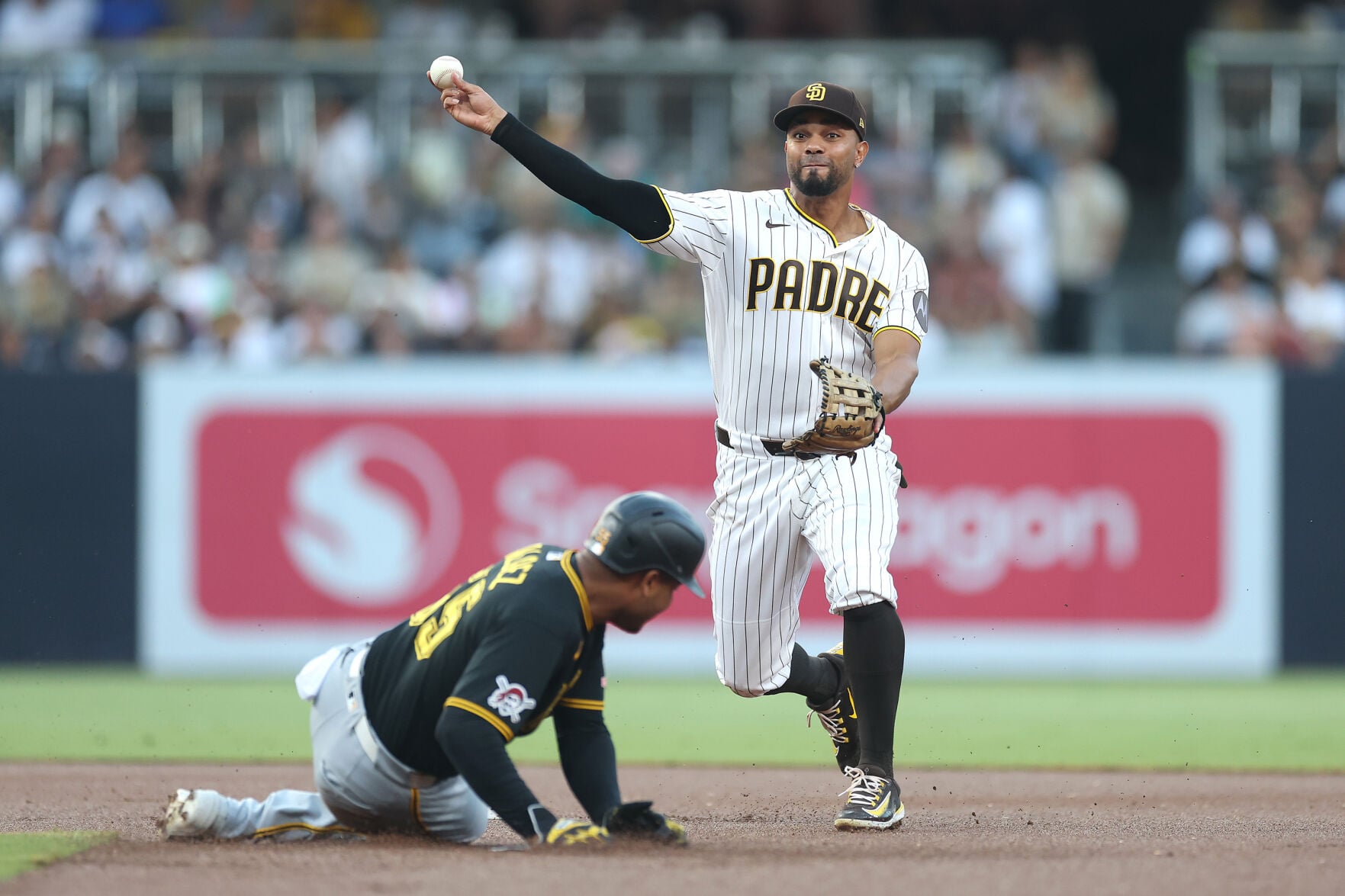 The San Diego Padres struggle against the Pittsburgh Pirates in a 12-inning showdown