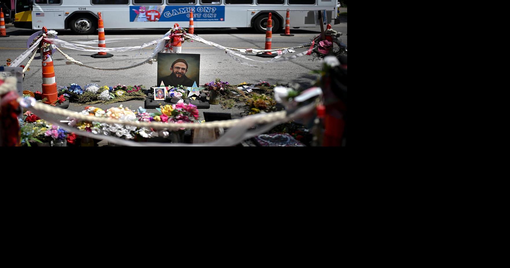 Alex Pretti's memorial on Nicollet Avenue still looms months after his death.