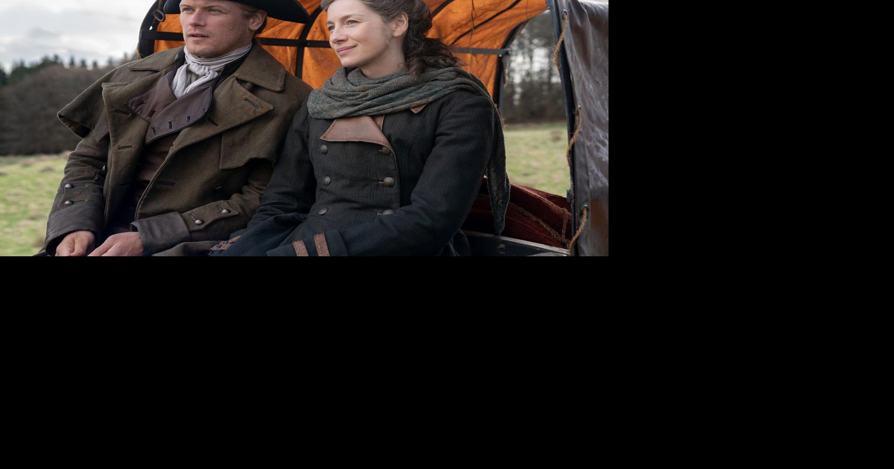 Jamie (Sam Heughan) and Claire (Caitriona Balfe) in Season 8 of “Outlander,” which comes to a close this week.