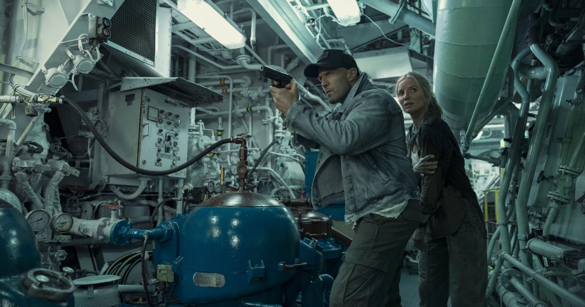 Jason Statham, left, and Annabelle Wallis in