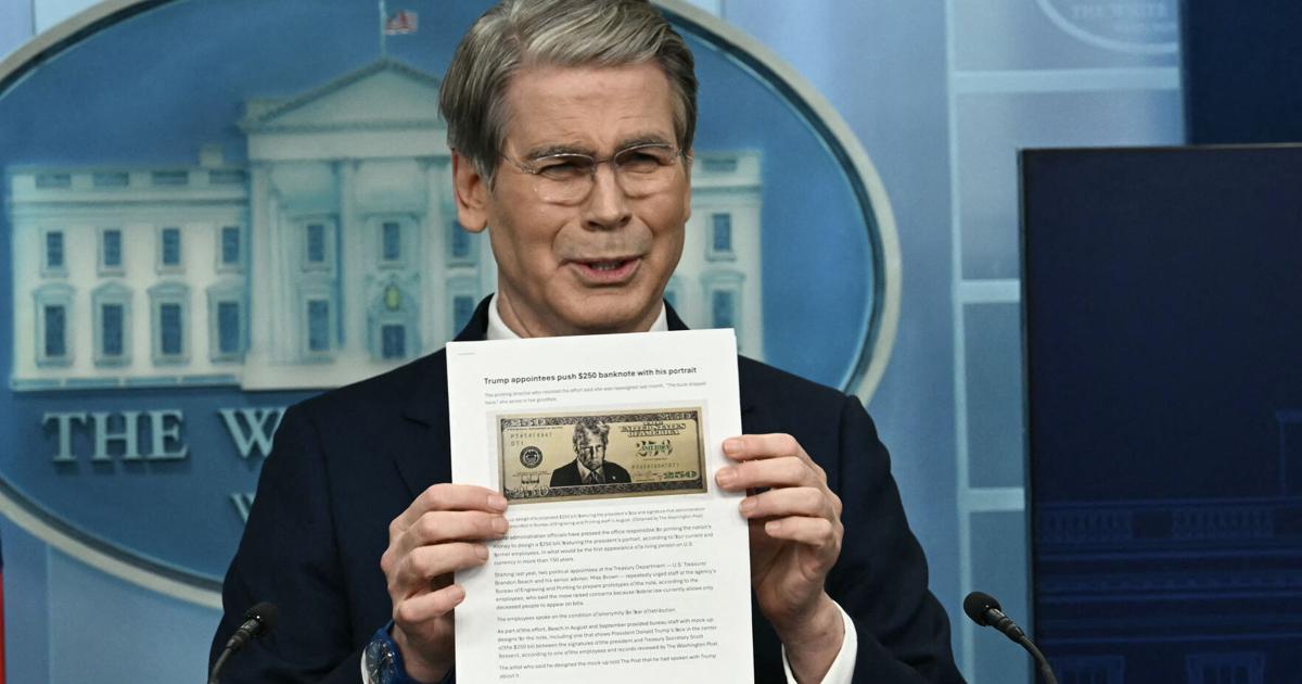 Treasury Secretary Bessent defends proposal for Trump's face on special $250 bill Daniel Flatley and Jeff Mason, Bloomberg News May 28, 2026 2 hrs ago