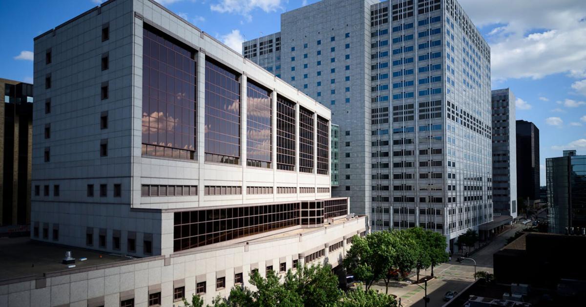 The Mayo Clinic campus in Rochester, Minnesota, including the Charlton Building, left, and Gonda Building.