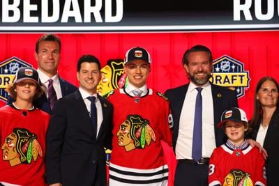 HOT!!! Welcome Connor Bedard Chicago Blackhawks Name Number 2023