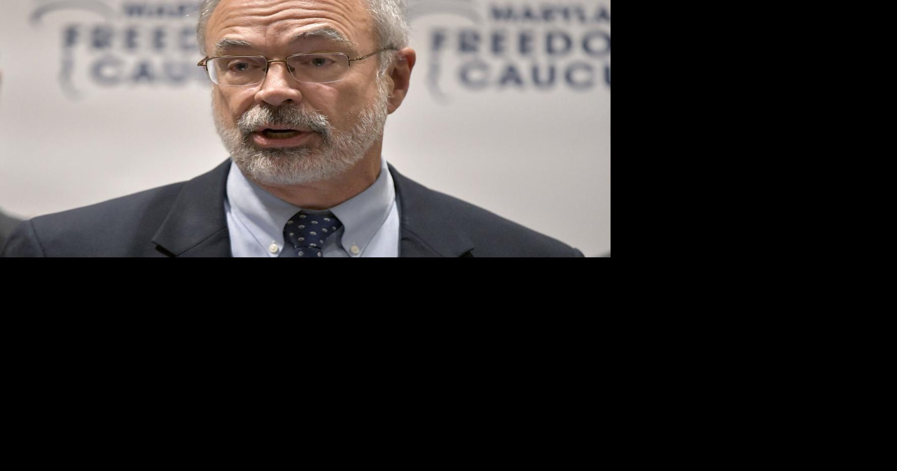Andy Harris, R- Md., joins the Maryland Freedom Caucus at a Feb. 13, 2025, news conference in Annapolis, Maryland.