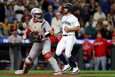 Logan O'Hoppe homers twice in Angels' 11-inning victory over Mariners –  Orange County Register