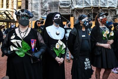 Religious groups protest Sisters of Perpetual Indulgence hours
