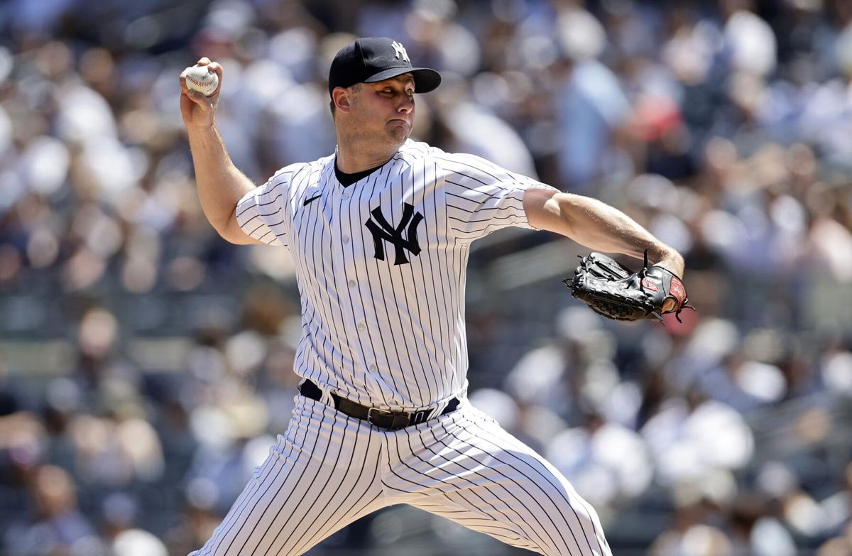 Clarke Schmidt of the New York Yankees pitches against the Boston Red  News Photo - Getty Images