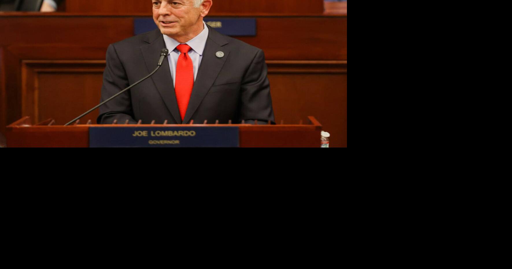 Joe Lombardo speaks during his State of the State speech at the Legislative Building on Wednesday, Jan. 15, 2025, in Carson City, Nevada.