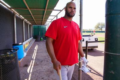 Albert Pujols back in camp -- with the Angels