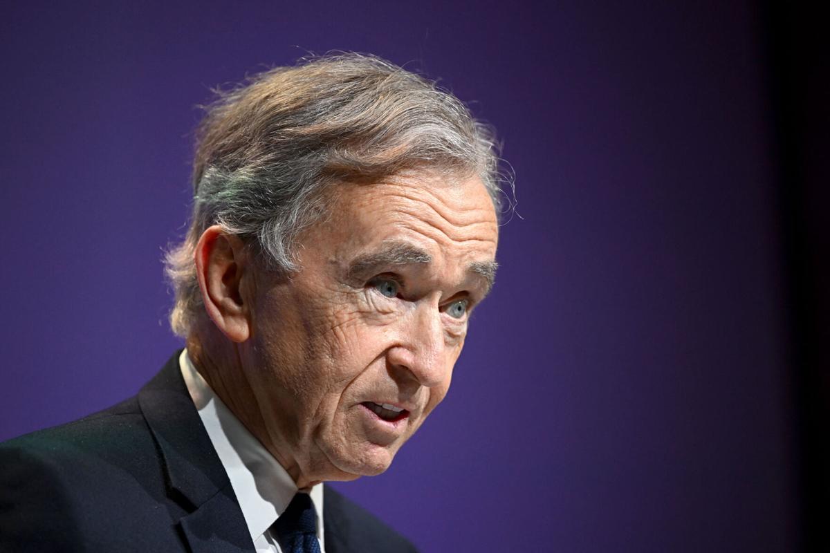 Chairman of LVMH, Bernard Arnault receives the Manager of the