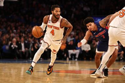 A photo of Derrick Rose of the Minnesota Timberwolves City Edition News  Photo - Getty Images