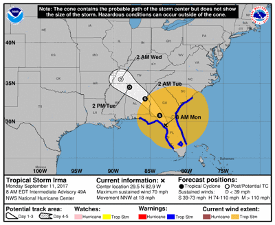 National Hurricane Center Warns Tornadoes Are Possible In Southeast Georgia Local News The Brunswick News