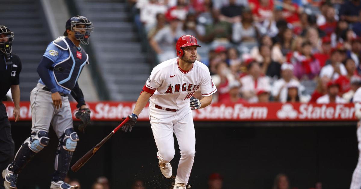 Angels rookie Nolan Schanuel demonstrates plate discipline beyond his ...