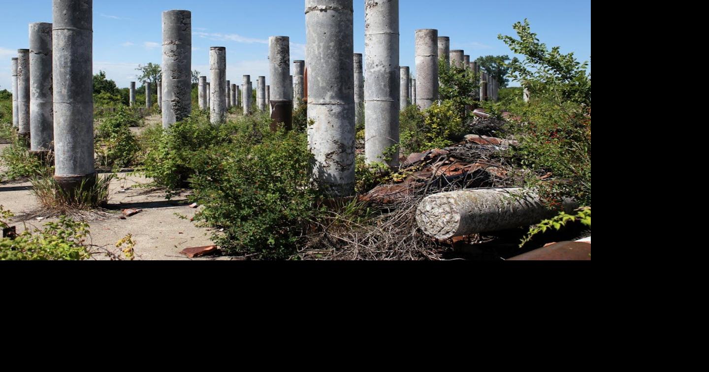 Some of the ruins at UMore Park in 2013.