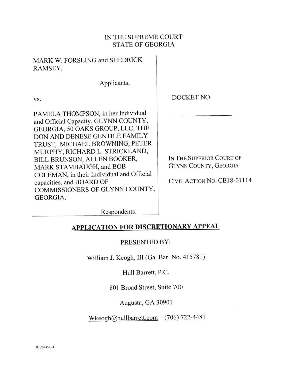S20d0222 Fifty Oaks Supreme Court Appeal Pdf The Brunswick News