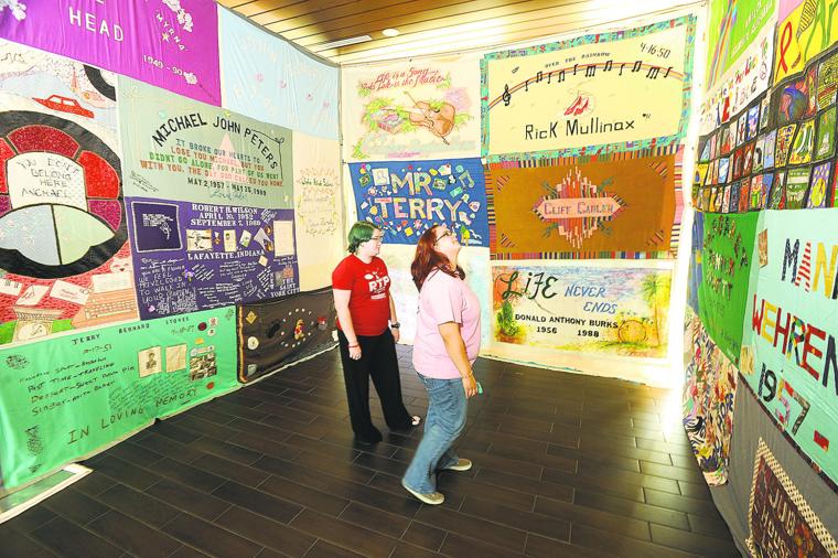 viewing the quilt