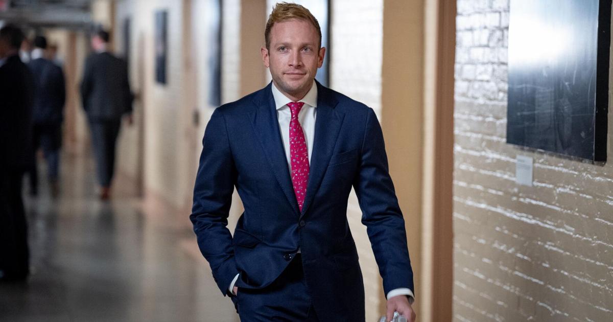 Max Miller, R- Ohio, leaves a House Republican Caucus meeting on Capitol Hill on Nov. 19, 2024, in Washington, D.C..