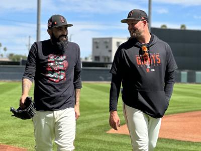 Emotional Sergio Romo back with Giants, 'trying to wrap my head around'  retirement, National Sports