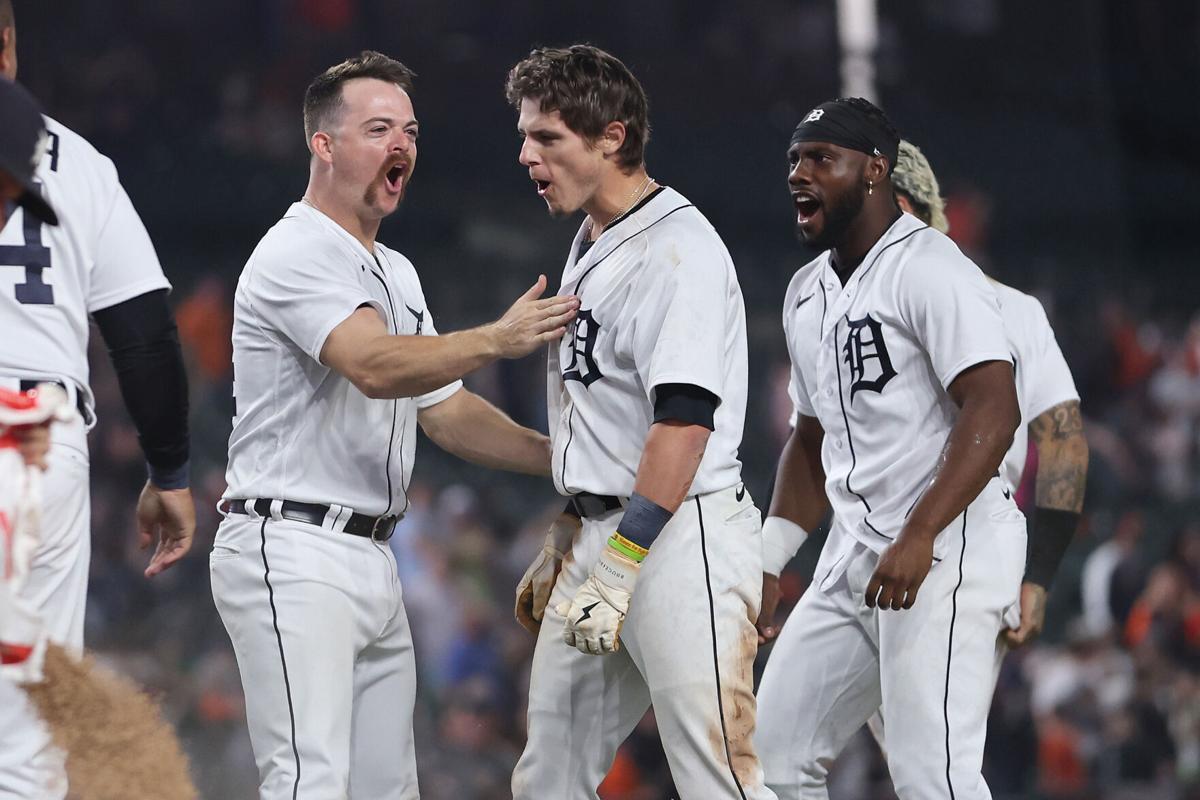 97.1 The Ticket: on X: Detroit Tigers rally 7-6 in comeback win over  Giants. Nick Maton launched a walk-off three-run homer to right field to  lead the Tigers in the 11th inning. ©